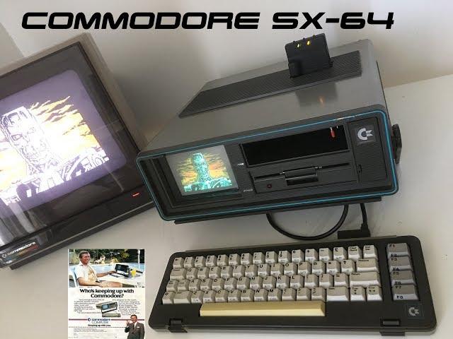 Commodore SX-64 Computer Review with Commodore 1801 and 1541 Ultimate