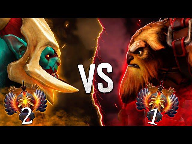 ТОП 1 РАНГ vs ТОП 2 РАНГ!  БИТВА ЗА ЗВАНИЕ ЛУЧШЕГО ИГРОКА Dota 2