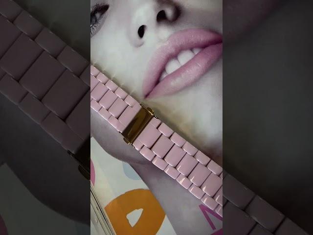 Керамический ремешок для Apple Watch розовый