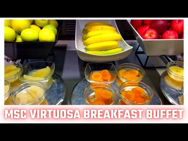 MSC VIRTUOSA BUFFETRESTAURANT tour  incl. Breakfast BUFFET 2023