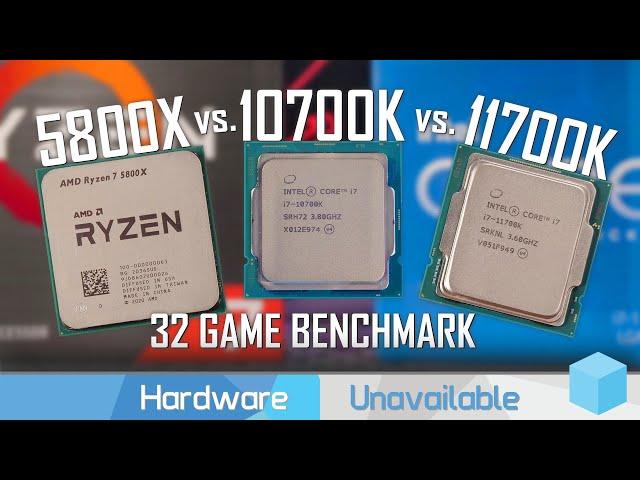 Ryzen 7 5800X vs. Core i7-10700K & 11700K, 32 Game Benchmark