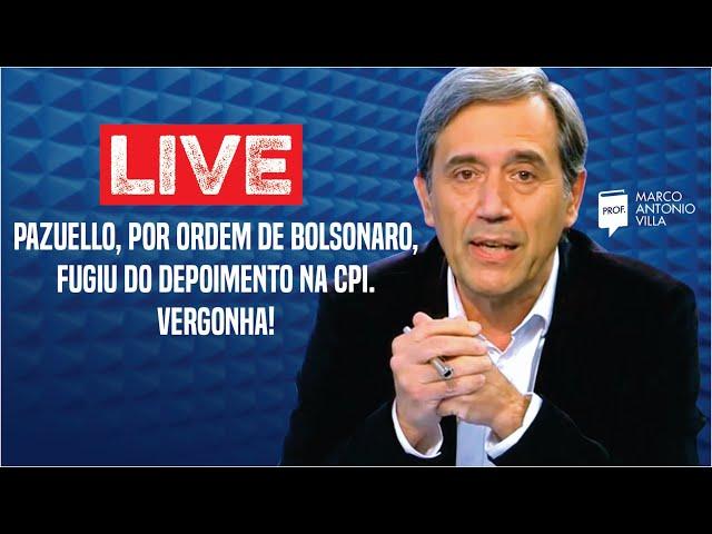 Live: Pazuello, por ordem de Bolsonaro, fugiu do depoimento na CPI. Vergonha! 04/05/21