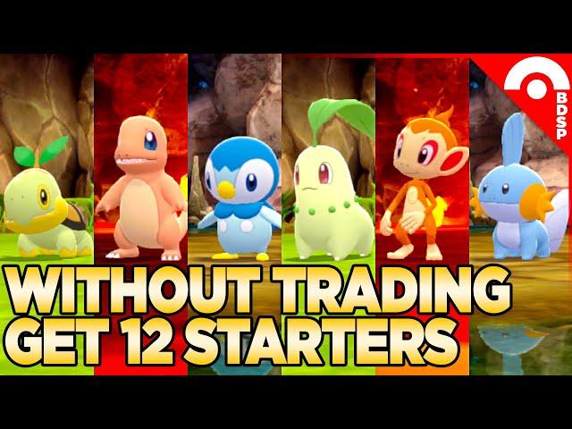 How to Get All 12 Starter Pokemon WITHOUT TRADING in Brilliant Diamond & Shining Pearl