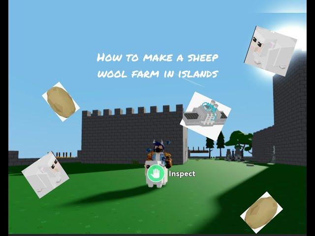 How to make an automatic sheep wool farm in Roblox islands