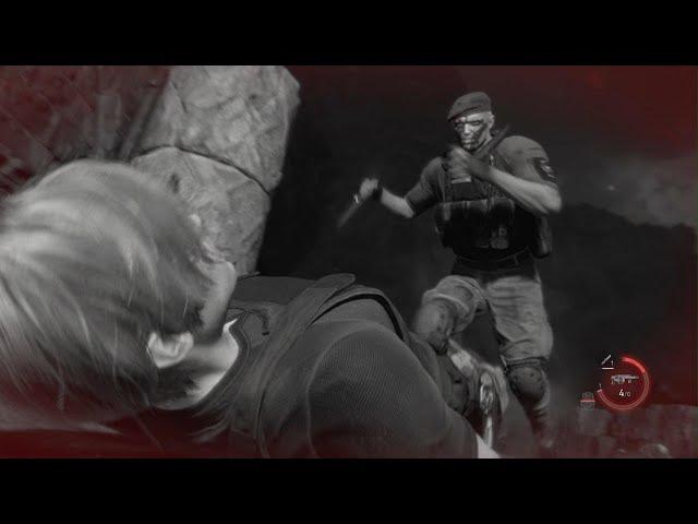 Resident Evil 4 Remake - Brutal Death Animation - Krauser / Knife