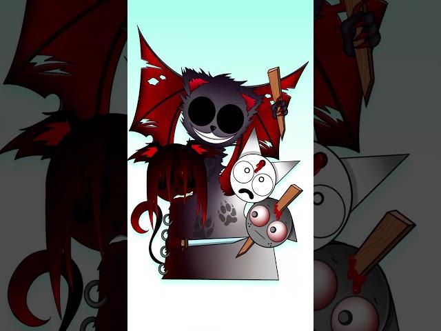 Sprunki Monya & Luma vs Wenda & Grey SYMBIOSIS Fight Phases #sprunki #incredibox #incrediboxsprunki