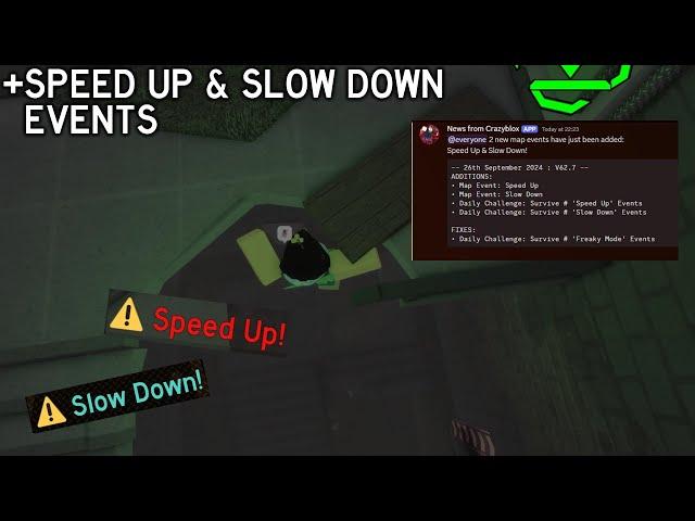 Roblox - Flood Escape 2 UPDATE with Speed Up & Slow Down Events?!