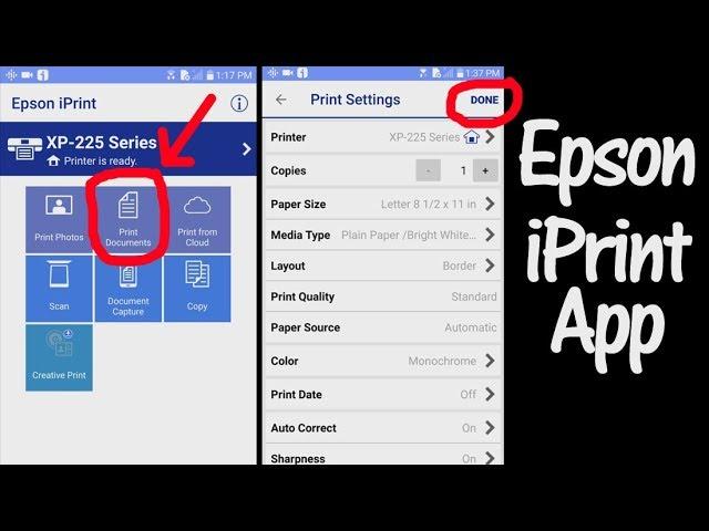 How to connect a WiFi printer with a smart device, Epson iPrint App