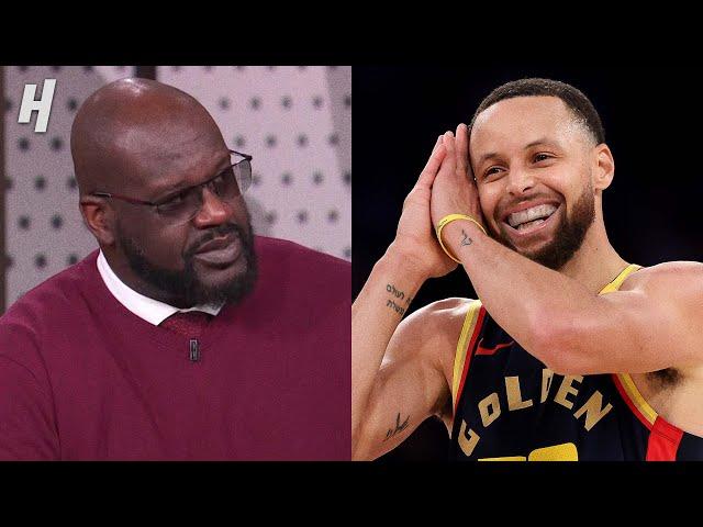 SHAQ & TNT Crew reacts to Warriors vs Knicks Highlights 