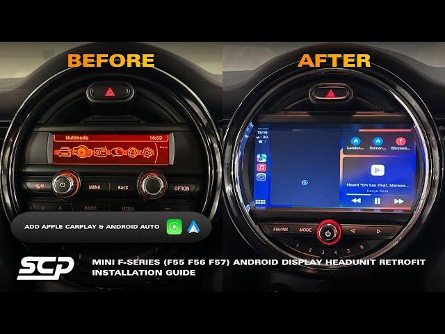 MINI F-Series Android Display Headunit Retrofit (F54 F55 F56 F57) w/ CarPlay | Installation Guide