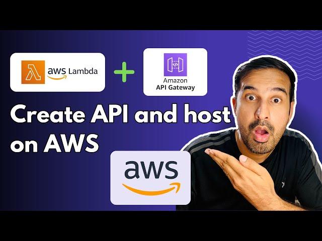 Create an API and host on AWS  | AWS Lambda & AWS API Gateway | AWS Tutorial  #awstraining