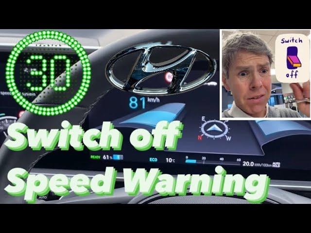 Fastest way to switch off intelligent speed limit assist warning on 2024 Hyundai