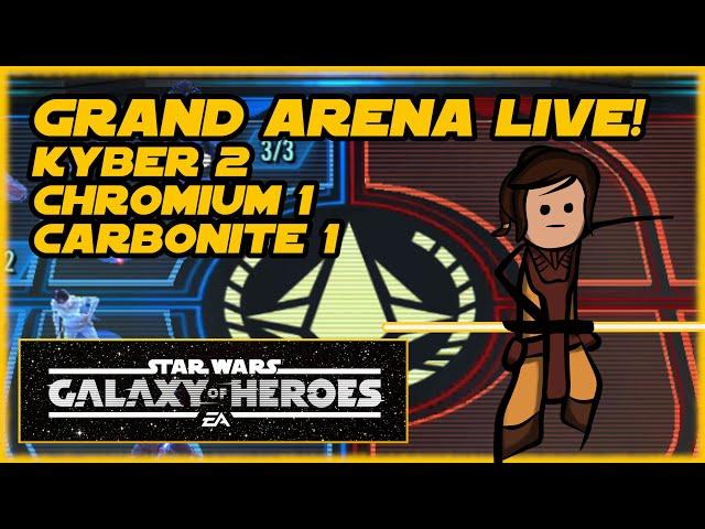 SWGOH GAC - 3 Accounts!  Kyber 2, Chromium 1, Carbonite 1