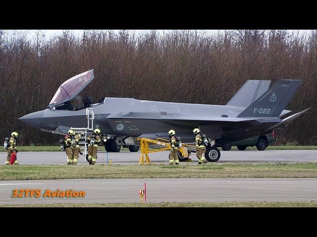 [4K] F-35A Simulated Emergency at Leeuwarden