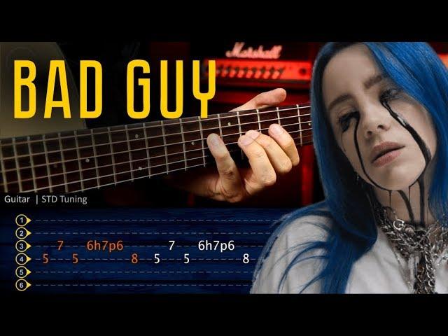 Bad Guy - Billie Eilish Guitar TABS Tutorial | Cover Guitarra Christianvib