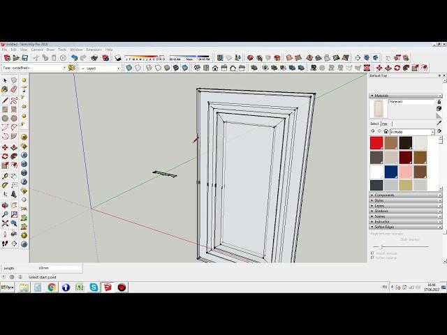 Рисуем фасад для кухни за 30 секунд  в Sketch Up