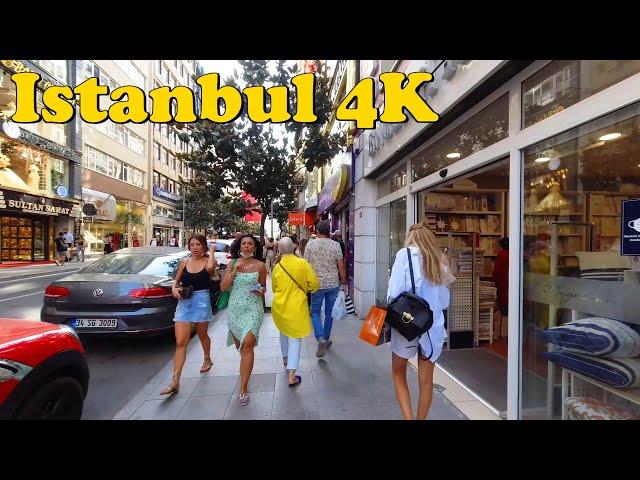 Istanbul Turkey Walking Tour [4K] Nisantası - Taksim - Eminonu.