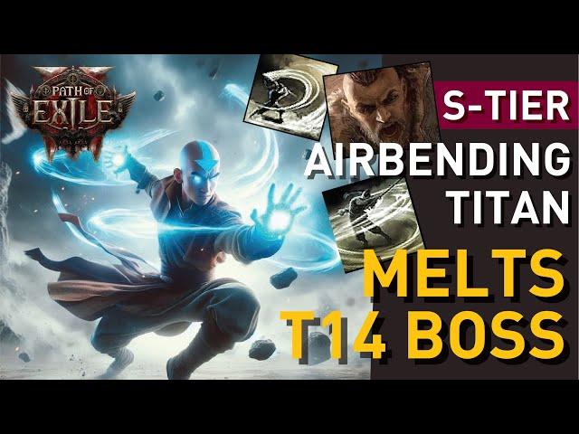 Melts T14 boss with【The Airbending Titan】! OP Phys DPS with Monk skill? Mid game progress #poe2