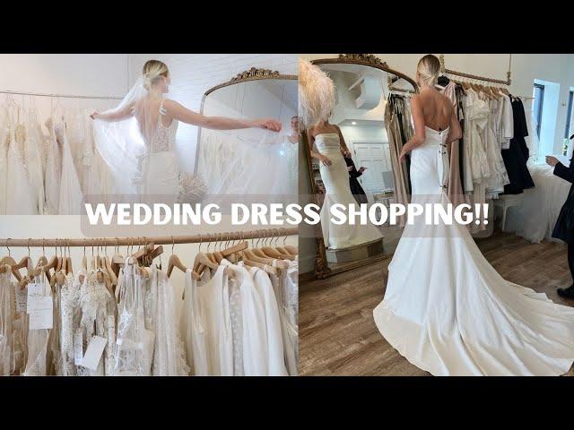 WEDDING DRESS SHOPPING!! saying YES to the dress ‍️