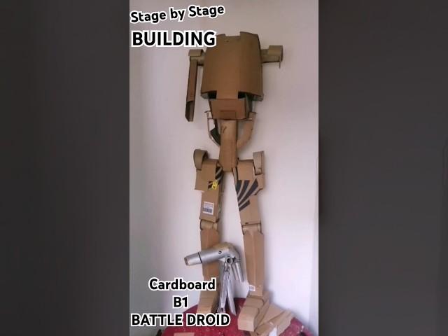 making a B1 Battle Droid #shorts #starwars #droids #b1 #youtubeshorts