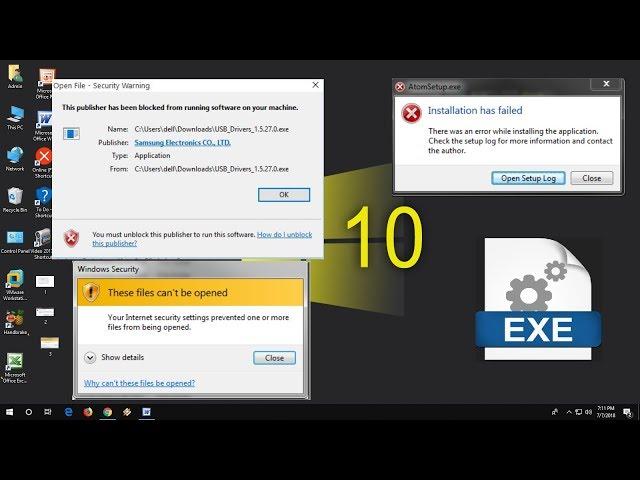 How to Fix .exe Setup Files Not Opening in Windows 10 (These files can’t be opened)