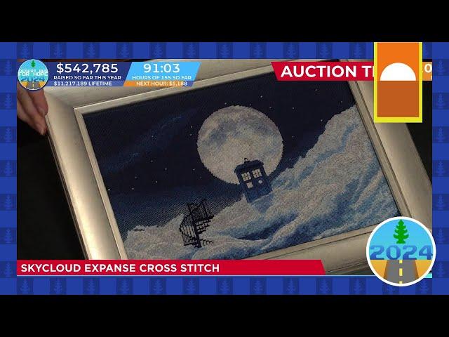 DB2024 - Live Auction for: Skycloud Expanse Cross Stich - Won for $6,700.00