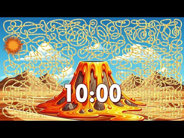 10 Minute Volcano  Timer Bomb  | Confetti Eruption