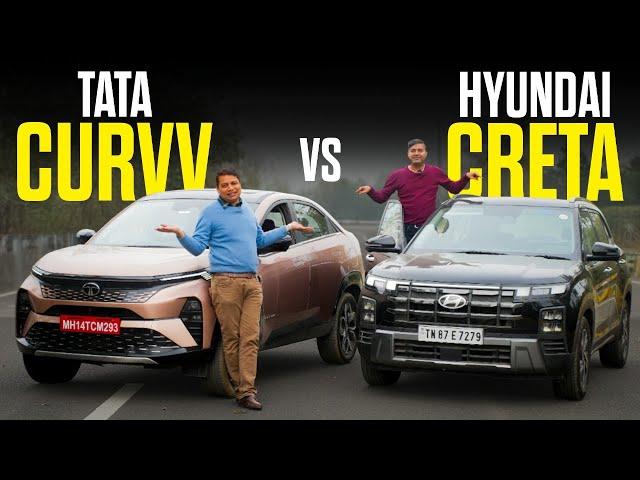 Hyundai Creta VS Tata Curvv comparison | Design, Feature, Performance | Which One Is good