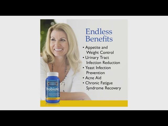 Nutrition Essentials #1 Rated Probiotic - Most per Bottle - 60 Day Supply