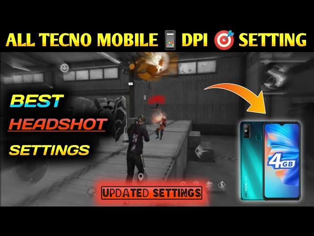 TECNO SPARK GO FREE FIRE SENSITIVITY || TECNO FREE FIRE HEADHSOT SETTINGS || DPI FOR TECNO ||