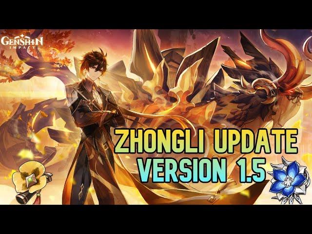 Zhongli Post 1.5 Update - New Artifacts & Weapons