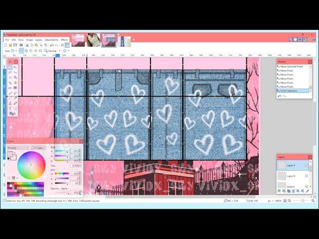 heart throb jeans speed design | vividx sky