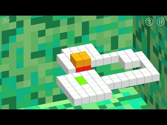 "Breezeblox" puzzle game, level 1-10 gameplay