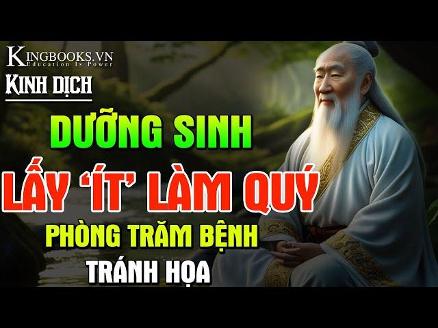 KINH DỊCH VIẾT : DƯỠNG SINH LẤY ÍT LÀM QUÝ - PHÒNG 100 BỆNH - AN NHIÊN CUỐI ĐỜI | KINGBOOKS