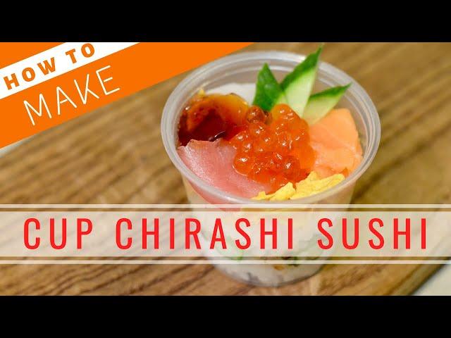 How to Make Cup Chirashi Sushi【Sushi Chef Eye View】