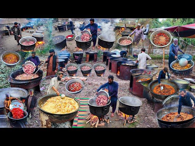 Kabuli Pulao Recipe | Afghanistan's biggest Marriage Food Preparation For 5000+ People