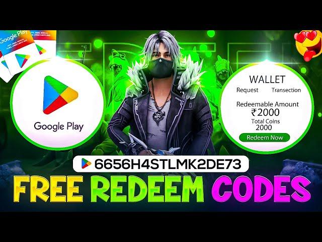 Free Redeem Code  Free Fire Redeem Code Today  2000₹/- Free Redeem Code #redeemcode