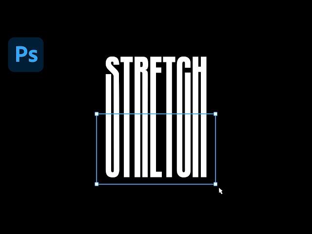 1-Minute Photoshop - Stretch Text Effect Photoshop | Photoshop Tutorial (Easy)