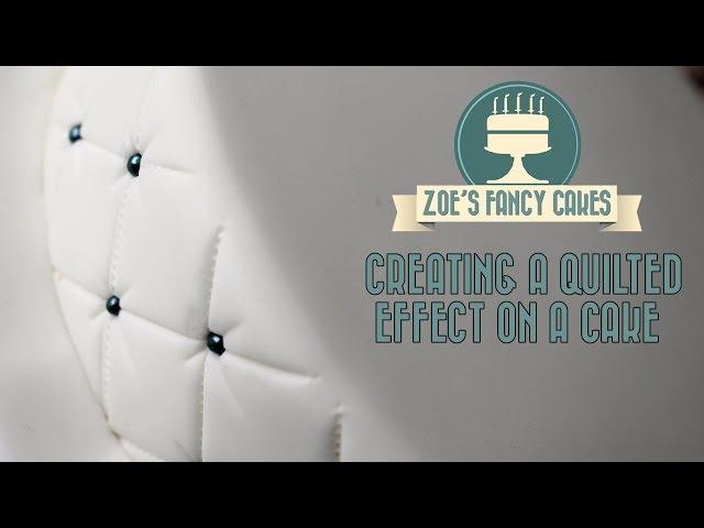 Creating a quilted effect on a cake How To Tutorial Zoes Fancy Cakes
