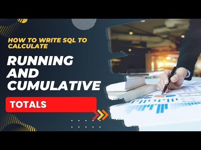 SQL Query | How to calculate Running Totals and Cumulative Sum ? #sqlinterviewquestions