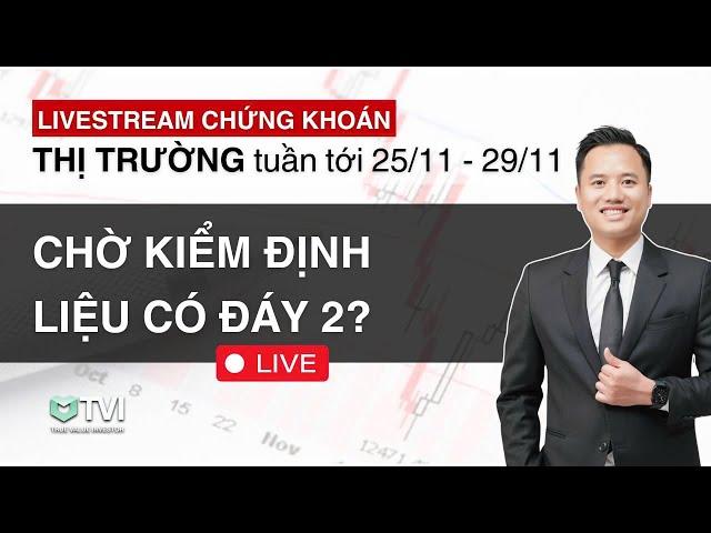 Chứng khoán tuần 4 tháng 11 - CHỜ KIỂM ĐỊNH ĐÁY THỨ 2