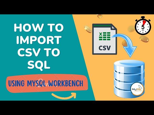 How to Import CSV/Excel  file to MySQL DB Using MySQL Workbench In 5 minutes