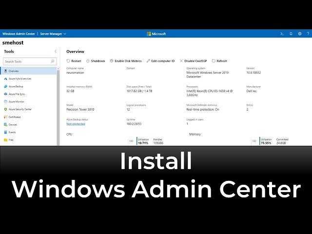 Install Windows Admin Center