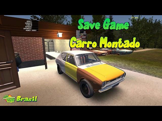 Save game do My Summer Car com carro montado 2018