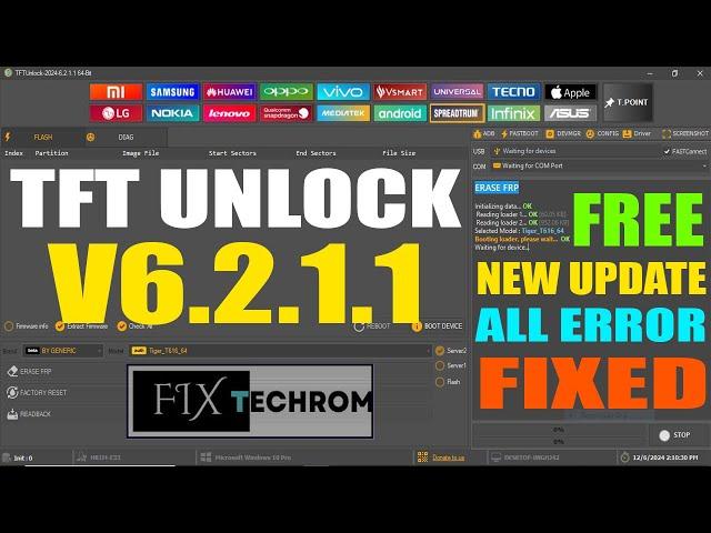 TFT Unlock Tool V6.2.1.1 | New Update | Fixes All Server Issues | Disable KG/Knox Security