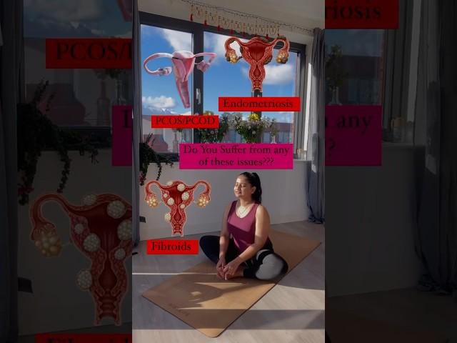Best Yoga Poses for PCOD/PCOS, Fibroids & Endometriosis #yoga #pcod #pcos #shorts #youtube
