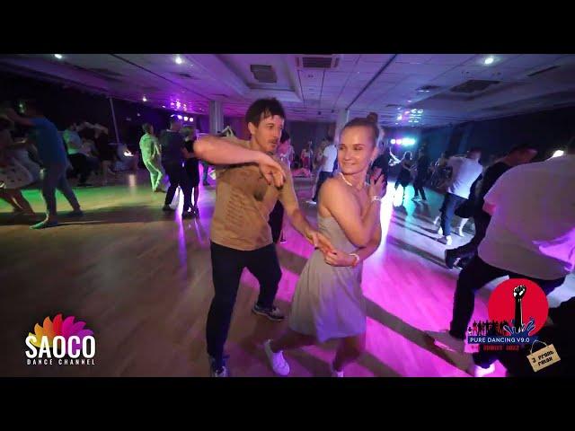 Vladimir Polkanov and Maria Salsa Dancing at 3 Front Relax 2022