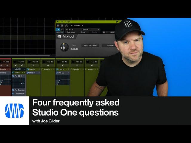 4 Most Frequently Asked Questions for Studio One | PreSonus