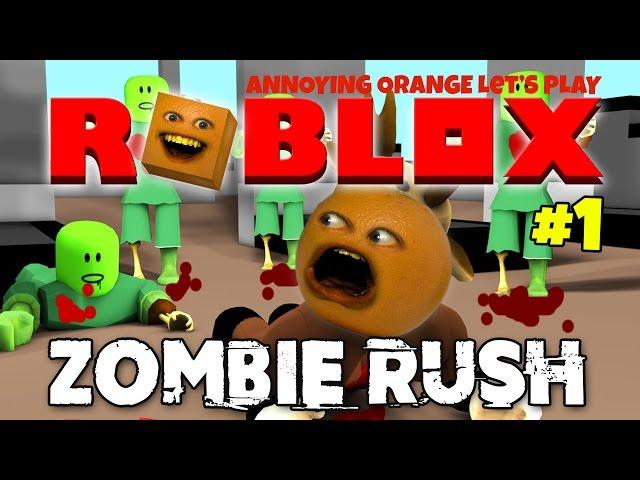 Annoying Orange Plays - Roblox: Zombie Rush #1