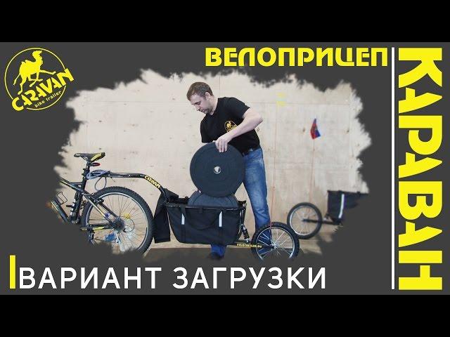 Велоприцеп КАРАВАН. Обзор ВАРИАНТ ЗАГРУЗКИ